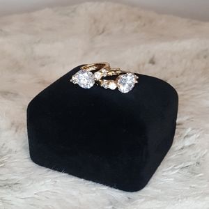 Sparkly mini hoop earrings